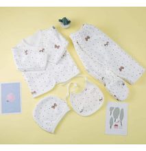 Lucky Star 5 Pieces Unisex New Born Baby Receiving Set
